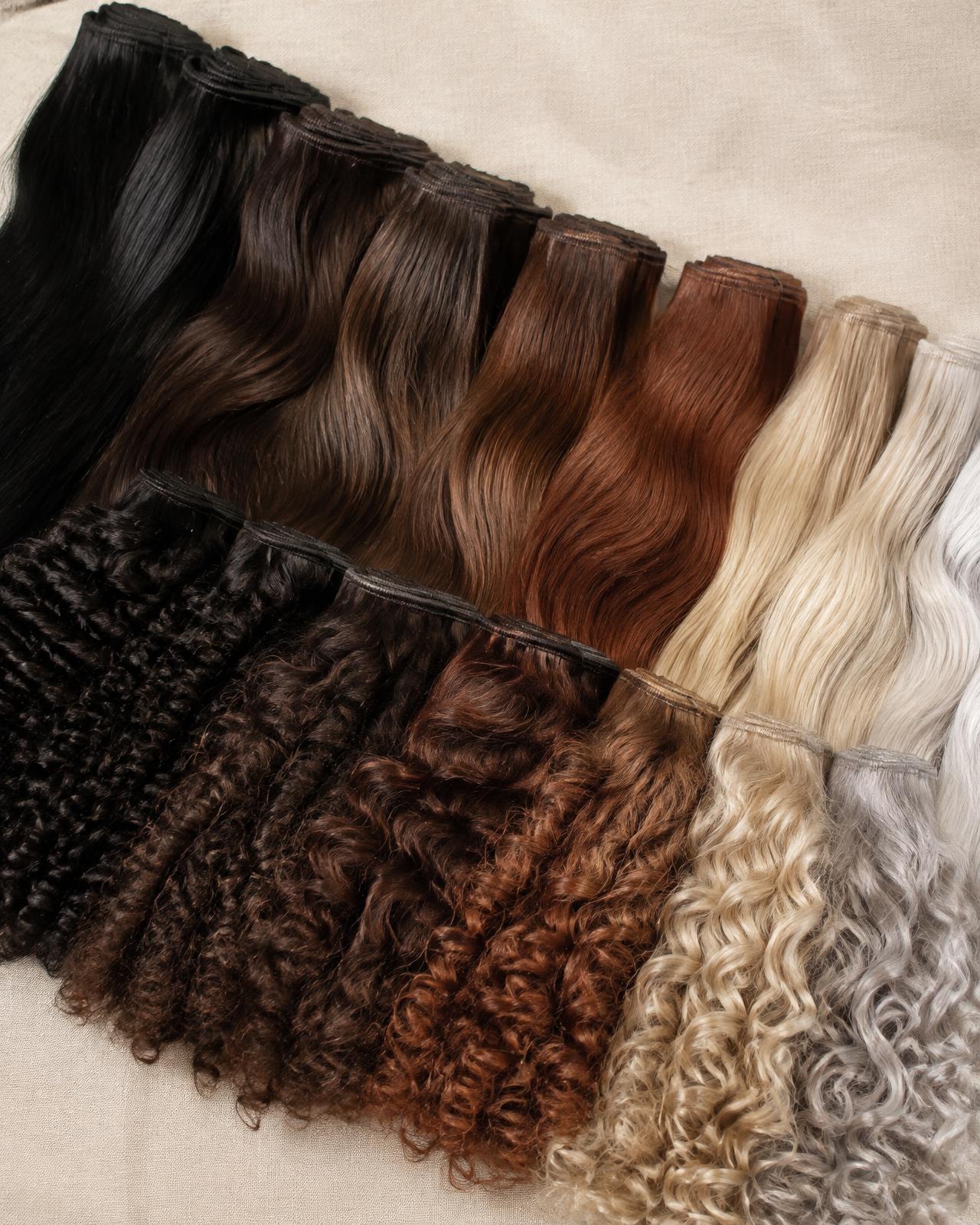 Hair in a range of shades
